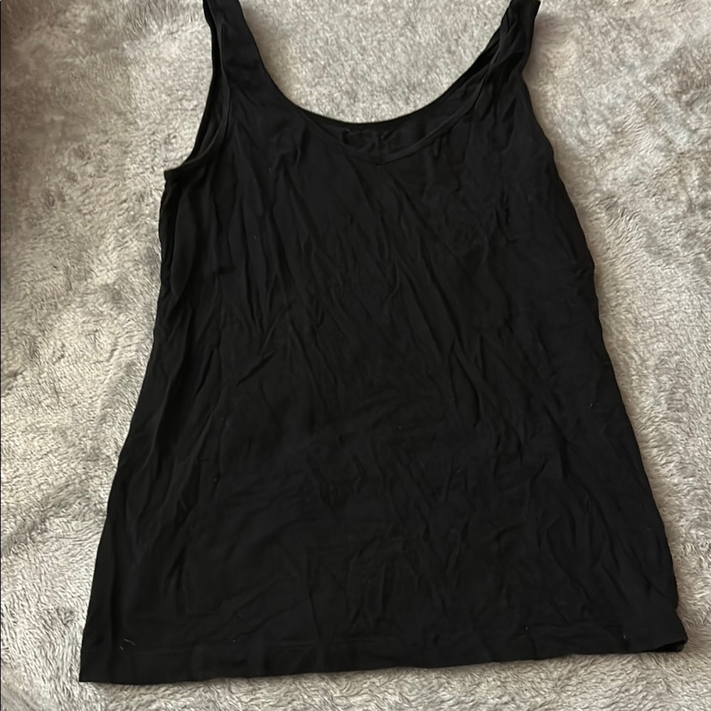 Felina Black Fitted Muscle Tee Tank Top